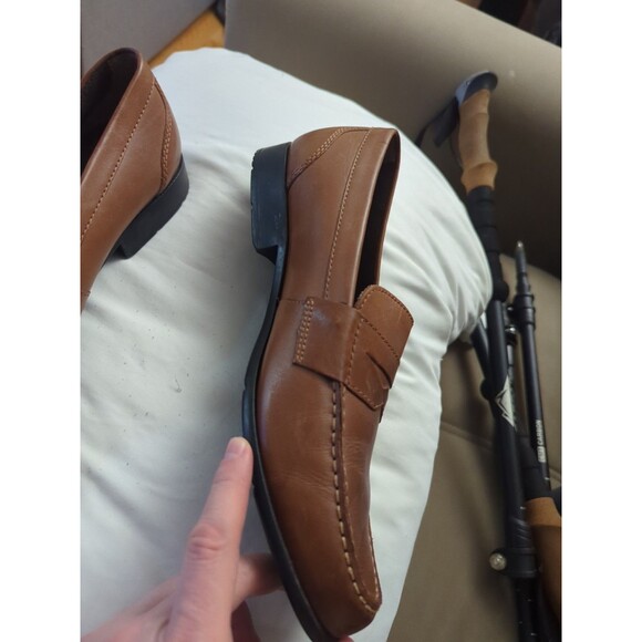 ROCKPORT SHOES MENS SIZE 12 BROWN LEATHER SLIP ON WALKABILITY TrueTech - Picture 4 of 9